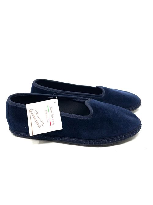 Friulana-Slipper aus Samt IL LACCIO | 126VELLUTOBLUSCURO